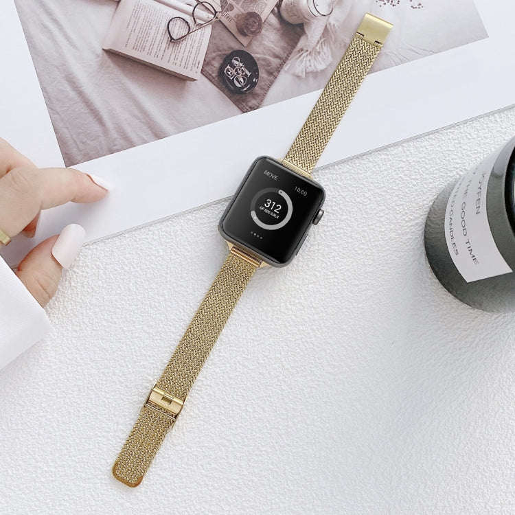 V-shaped Buckle Small Waist Steel Watch Band For Apple Watch Series 9&8&7 41mm / SE 3&SE 2&6&SE&5...