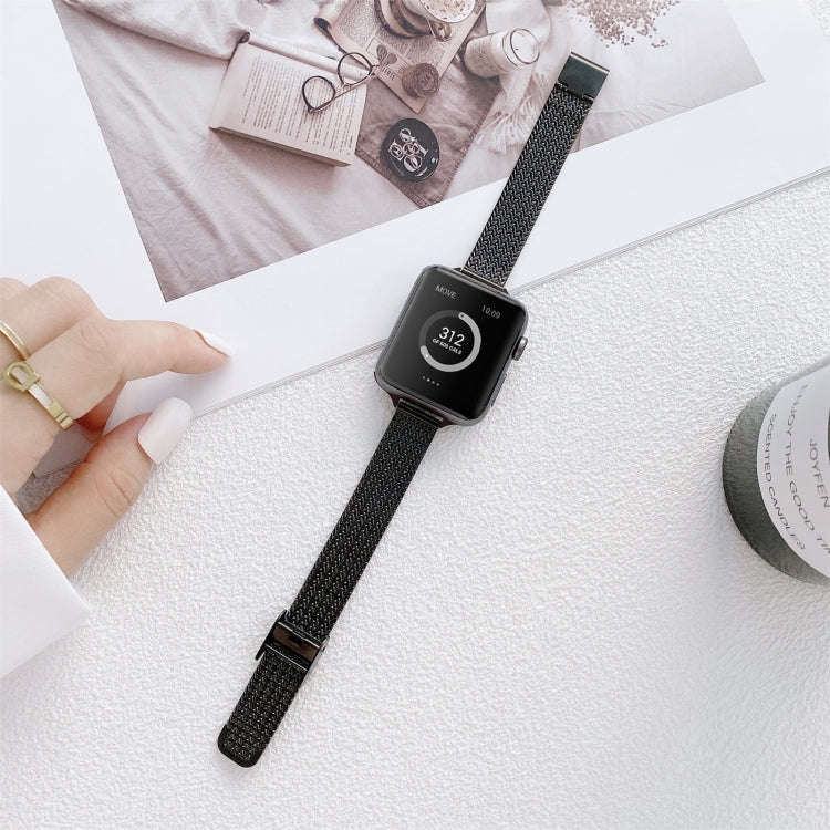 V-shaped Buckle Small Waist Steel Watch Band For Apple Watch Series 9&8&7 41mm / SE 3&SE 2&6&SE&5...
