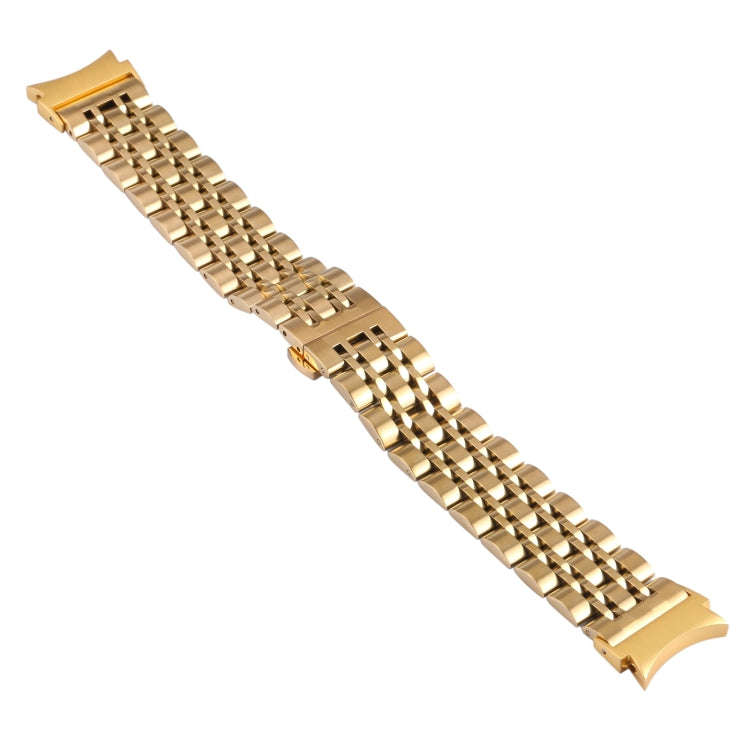 For Samsung Galaxy Watch4 40mm/44mm Seven-bead Stainless Steel Watch Band(Gold)