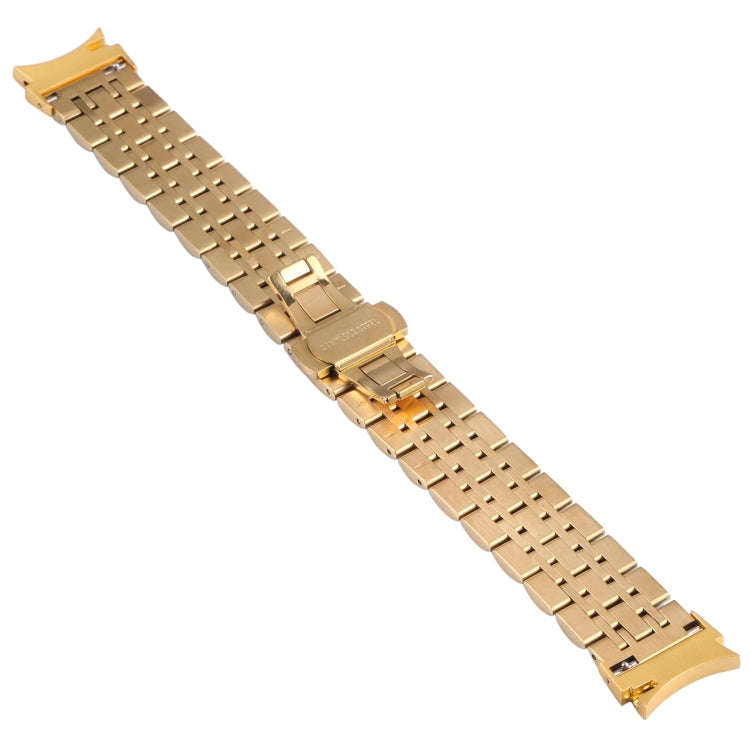 For Samsung Galaxy Watch4 40mm/44mm Seven-bead Stainless Steel Watch Band(Gold)