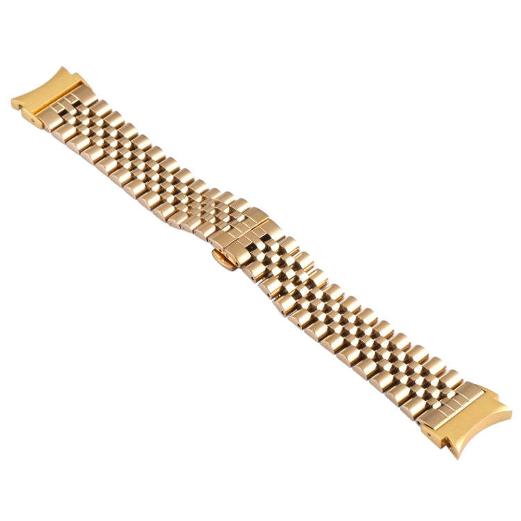 For Samsung Galaxy Watch4 40mm/44mm Five-bead Stainless Steel Watch Band(Gold)