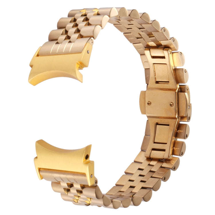 For Samsung Galaxy Watch4 40mm/44mm Five-bead Stainless Steel Watch Band(Gold)