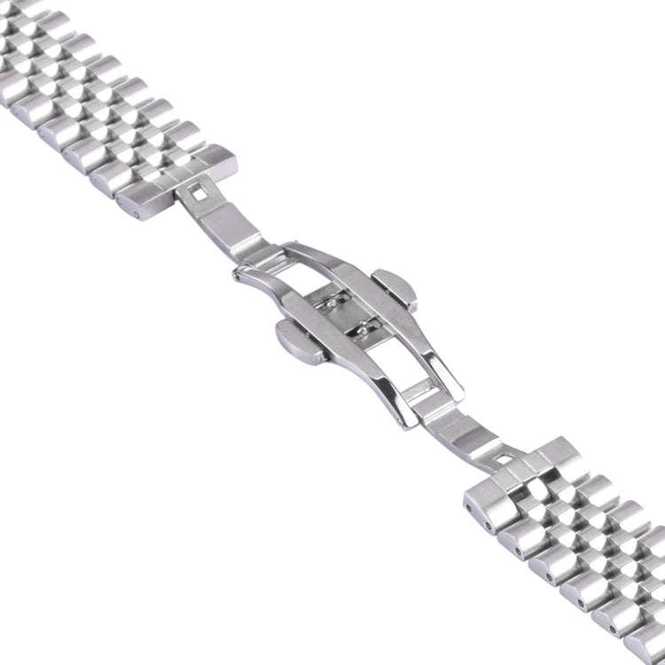 For Samsung Galaxy Watch4 40mm/44mm Five-bead Stainless Steel Watch Band(Silver)