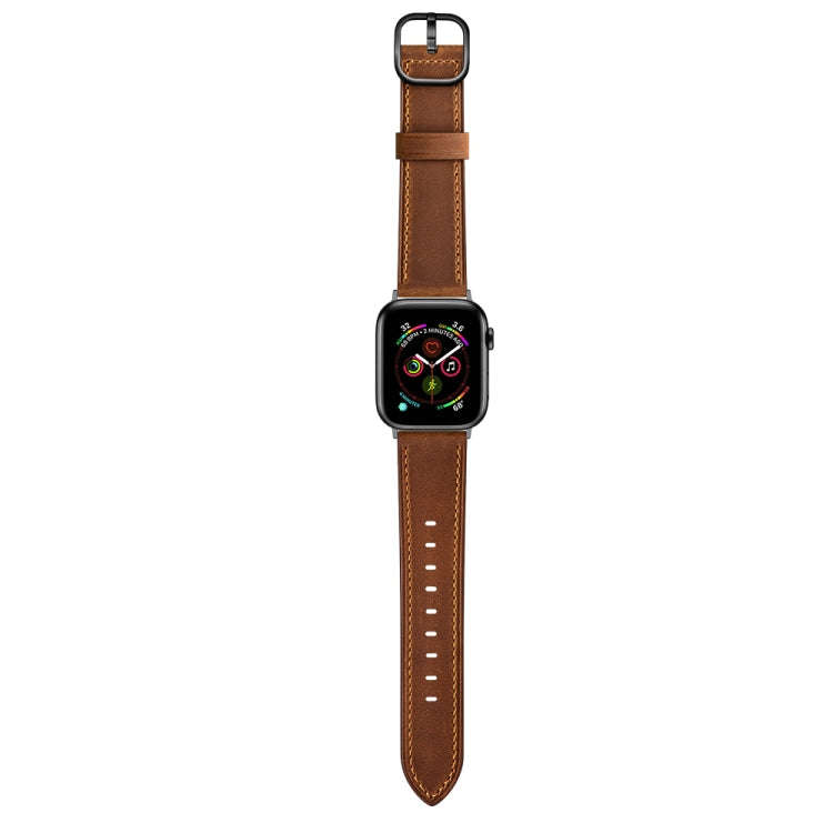 Leather Watch Band For Apple Watch Series 9&8&7 41mm / SE 3&SE 2&6&SE&5&4 40mm / 3&2&1 38mm(Red B...