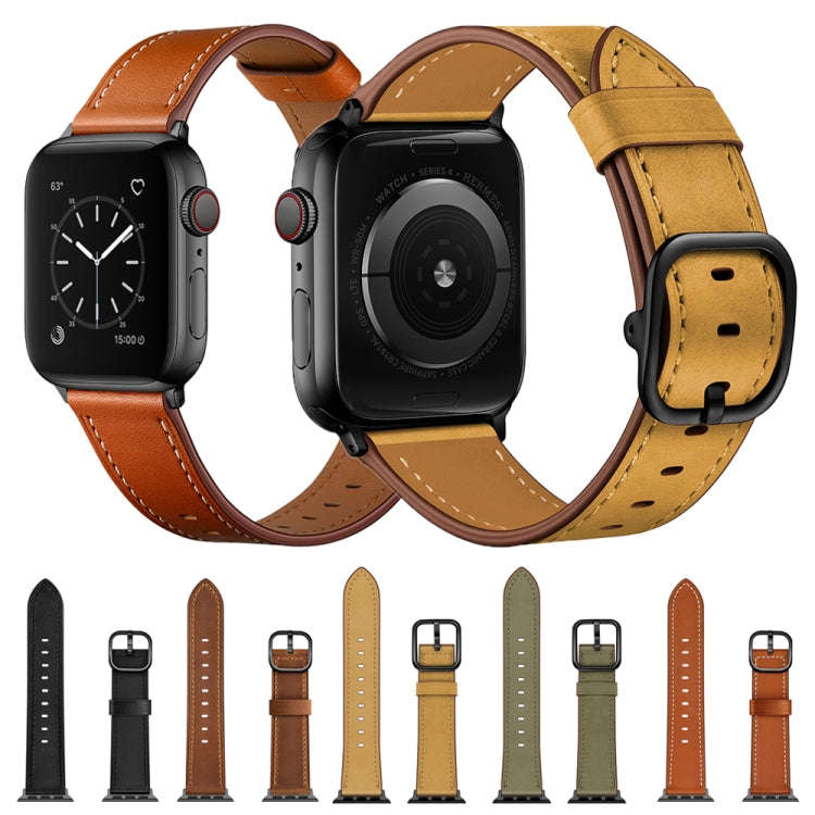 Leather Watch Band For Apple Watch Ultra 49mm&Watch Ultra 2 49mm / Series 9&8&7 45mm / SE 3&SE 2&...