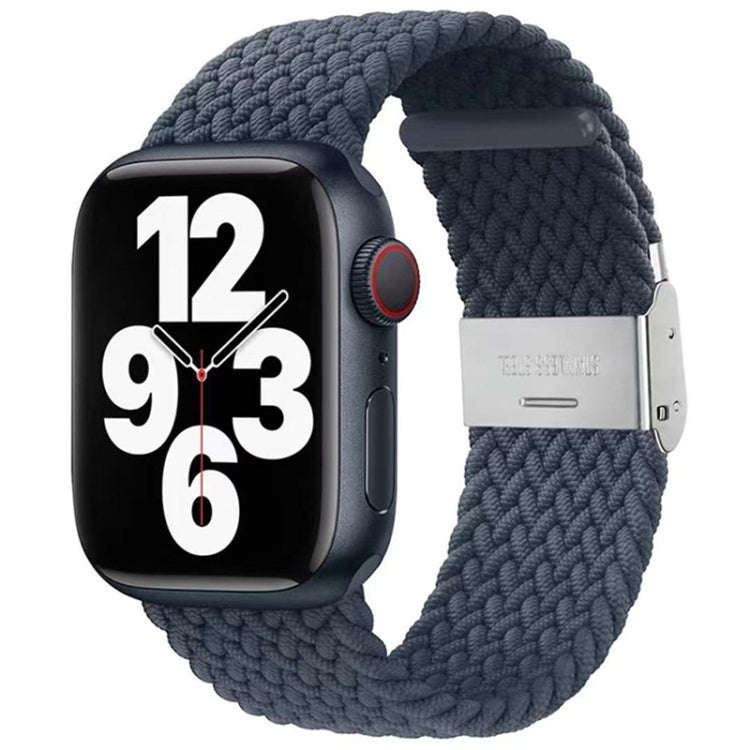 Nylon Braid One Buckle Watch Band For Apple Watch Series 9&8&7 41mm / SE 3&SE 2&6&SE&5&4 40mm / 3...