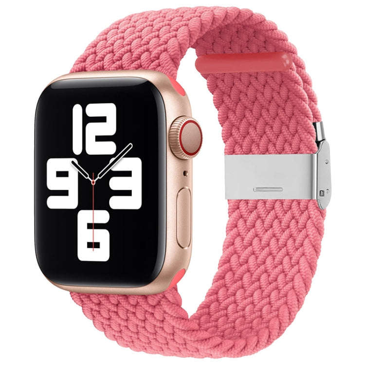 Nylon Braid One Buckle Watch Band For Apple Watch Series 9&8&7 41mm / SE 3&SE 2&6&SE&5&4 40mm / 3...