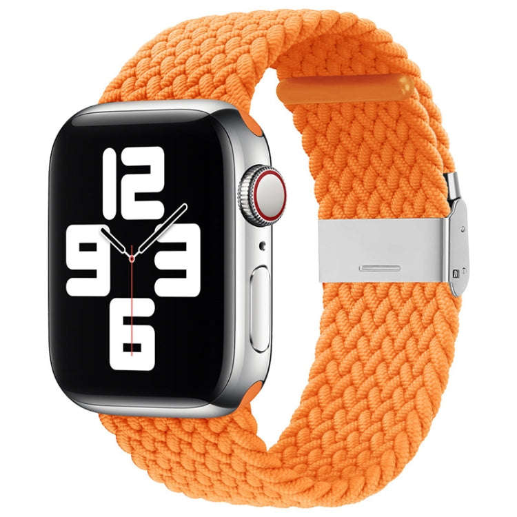 Nylon Braid One Buckle Watch Band For Apple Watch Series 9&8&7 41mm / SE 3&SE 2&6&SE&5&4 40mm / 3...