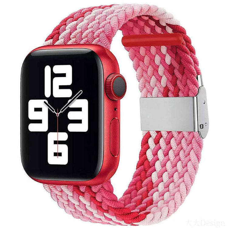 Nylon Braid One Buckle Watch Band For Apple Watch Series 9&8&7 41mm / SE 3&SE 2&6&SE&5&4 40mm / 3...