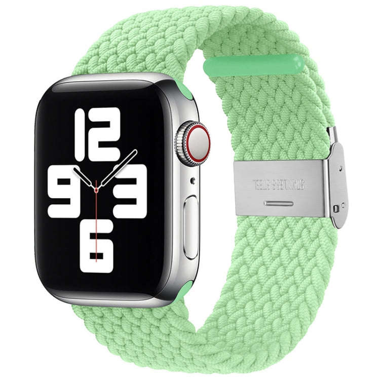 Nylon Braid One Buckle Watch Band For Apple Watch Series 9&8&7 41mm / SE 3&SE 2&6&SE&5&4 40mm / 3...