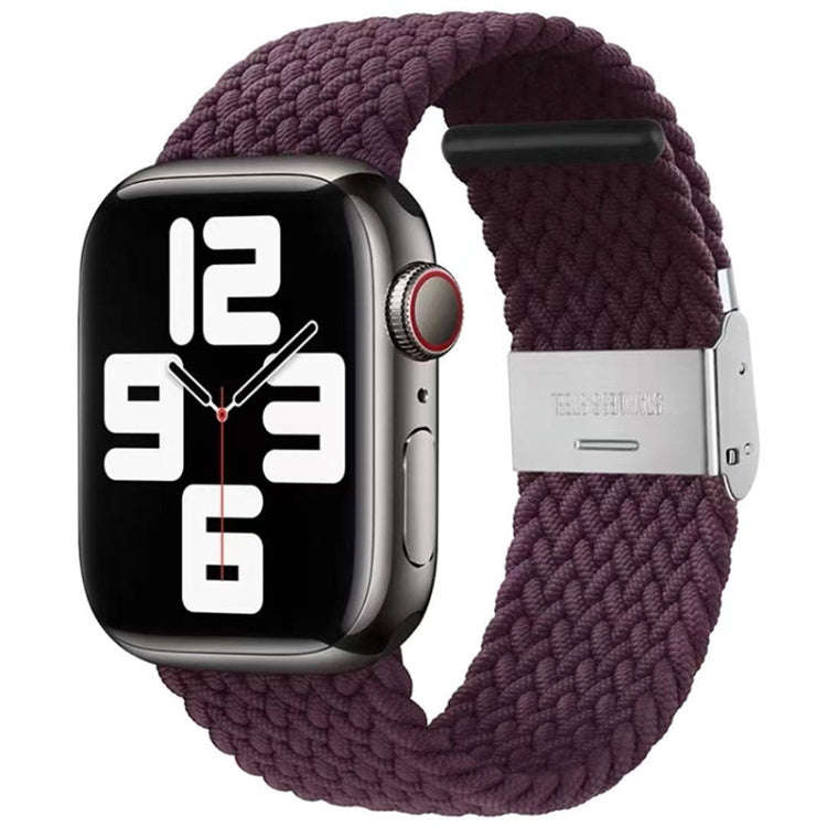 Nylon Braid One Buckle Watch Band For Apple Watch Ultra 49mm&Watch Ultra 2 49mm / Series 9&8&7 45...