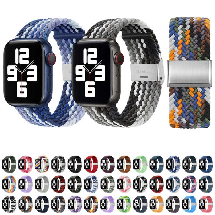 Nylon Braid One Buckle Watch Band For Apple Watch Ultra 49mm&Watch Ultra 2 49mm / Series 9&8&7 45...