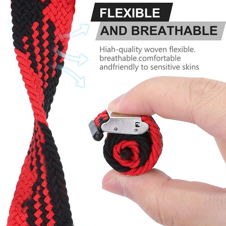 Nylon Braid One Buckle Watch Band For Apple Watch Ultra 49mm&Watch Ultra 2 49mm / Series 9&8&7 45...