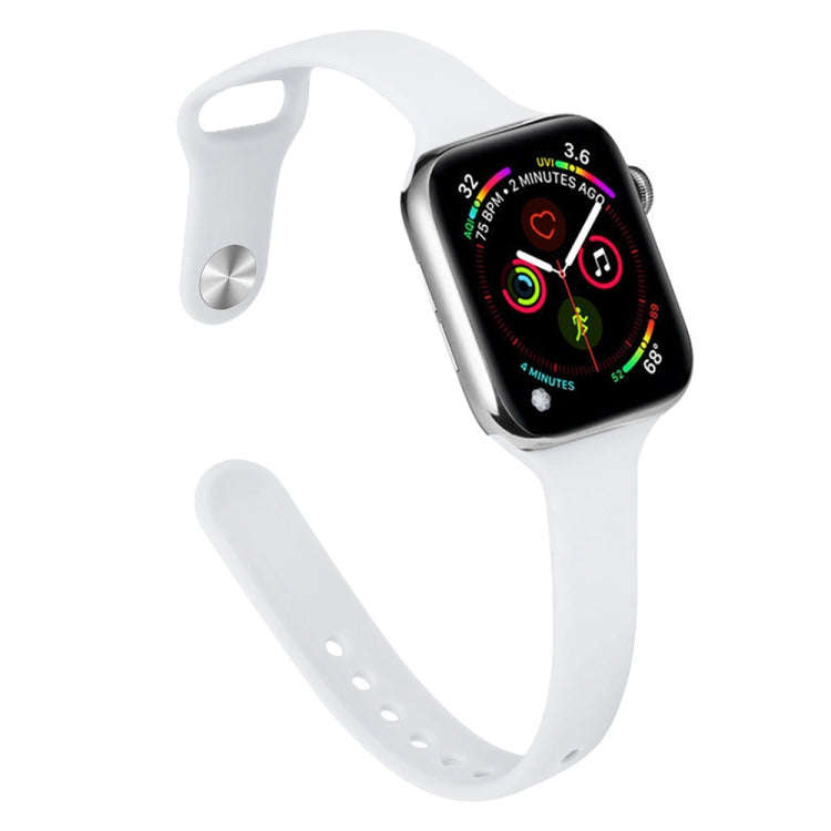 Slimming Silicone Watch Band For Apple Watch Ultra 49mm&Watch Ultra 2 49mm / Series 9&8&7 45mm / ...