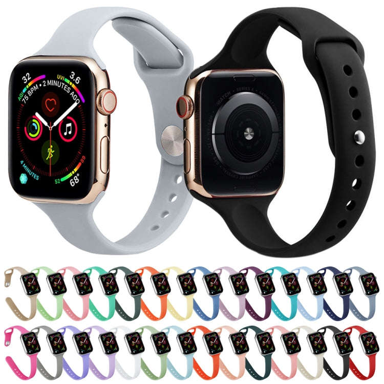 Slimming Silicone Watch Band For Apple Watch Ultra 49mm&Watch Ultra 2 49mm / Series 9&8&7 45mm / ...
