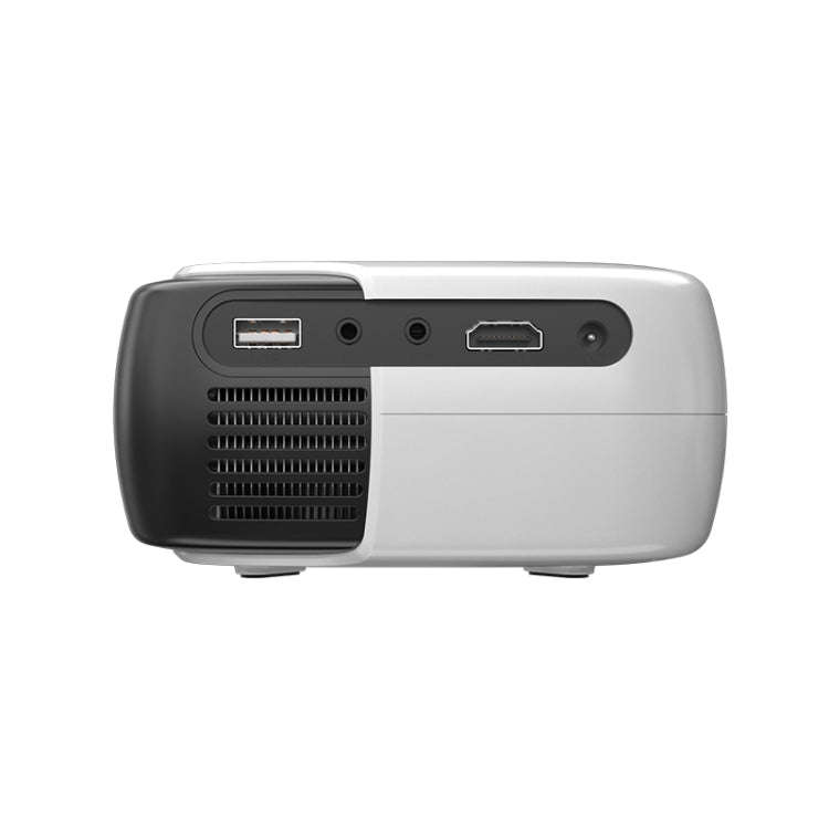 DR-860 1920x1080 1000 Lumens Portable Home Theater LED Projector, Plug Type: US Plug(Black White)