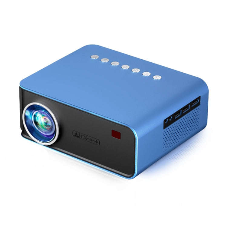 T4 Regular Version 1024x600 1200 Lumens Portable Home Theater LCD Projector, Plug Type:UK Plug(Blue)