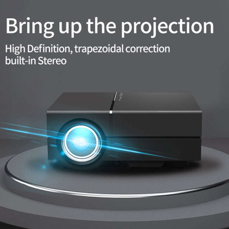 YG450 1280x720 1500 Lumens Portable Home Theater LED HD Projector, Plug Type:US Plug(White)