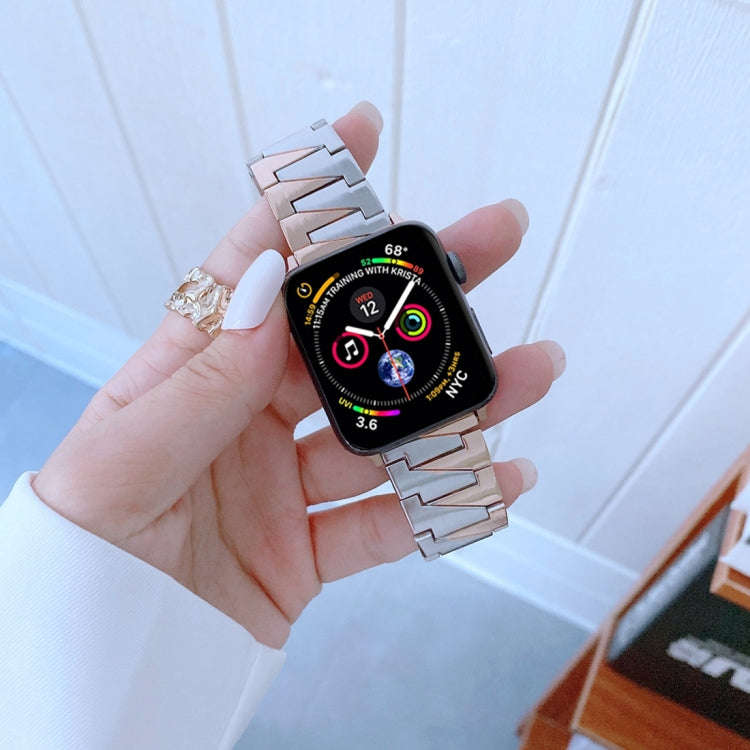 Lightning Shape Stainless Steel Watch Band For Apple Watch Ultra 49mm&Watch Ultra 2 49mm / Series...