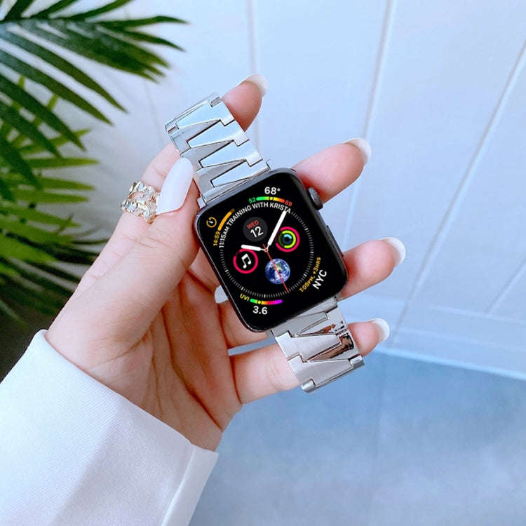Lightning Shape Stainless Steel Watch Band For Apple Watch Ultra 49mm&Watch Ultra 2 49mm / Series...