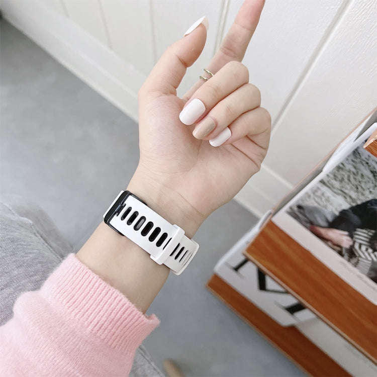 For Samsung Galaxy Watch4 40mm / 44mm Two-color Silicone Strap Watch Band(Black Red)