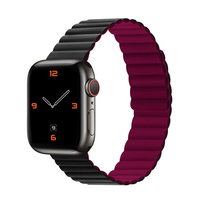 Silicone Magnetic Integrated Short Strap Watch Band For Apple Watch Series 9&8&7 41mm / SE 3&SE 2...