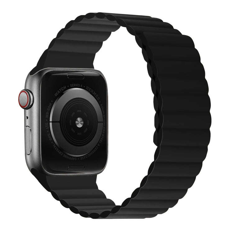 Silicone Magnetic Integrated Short Strap Watch Band For Apple Watch Series 9&8&7 41mm / SE 3&SE 2...