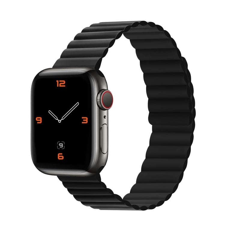 Silicone Magnetic Integrated Short Strap Watch Band For Apple Watch Series 9&8&7 41mm / SE 3&SE 2...
