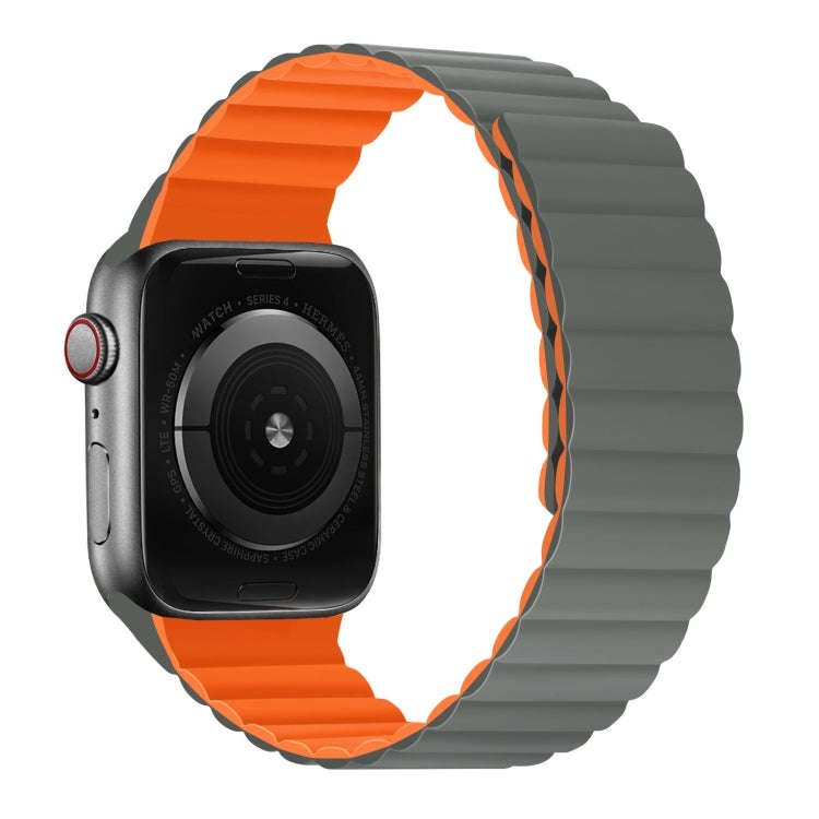 Silicone Magnetic Integrated Short Strap Watch Band For Apple Watch Series 9&8&7 41mm / SE 3&SE 2...