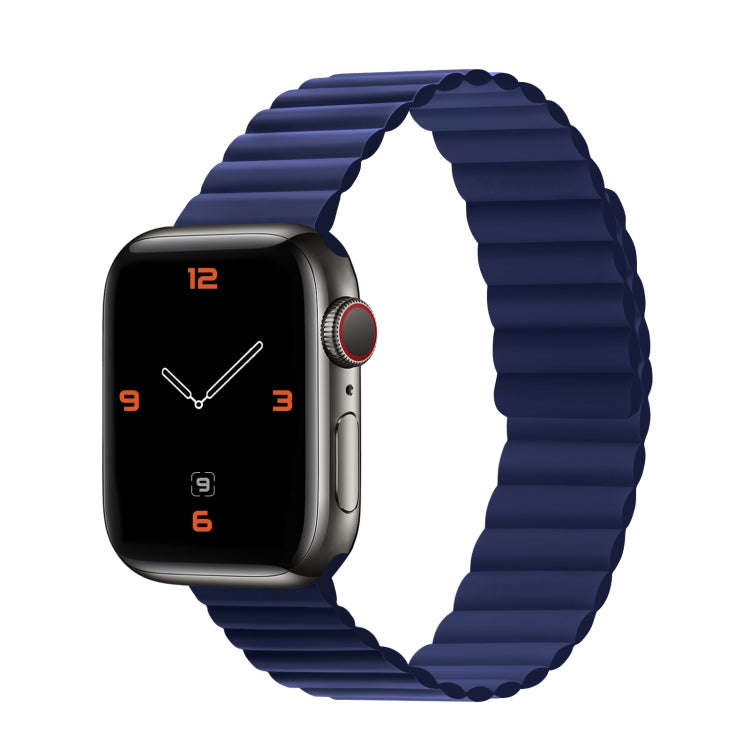 Silicone Magnetic Integrated Short Strap Watch Band For Apple Watch Series 9&8&7 41mm / SE 3&SE 2...
