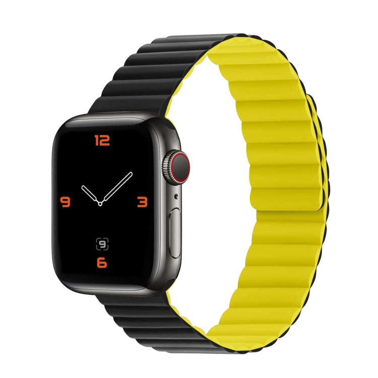 Silicone Magnetic Integrated Short Strap Watch Band For Apple Watch Series 8&7 45mm / SE 2&6&SE&5...