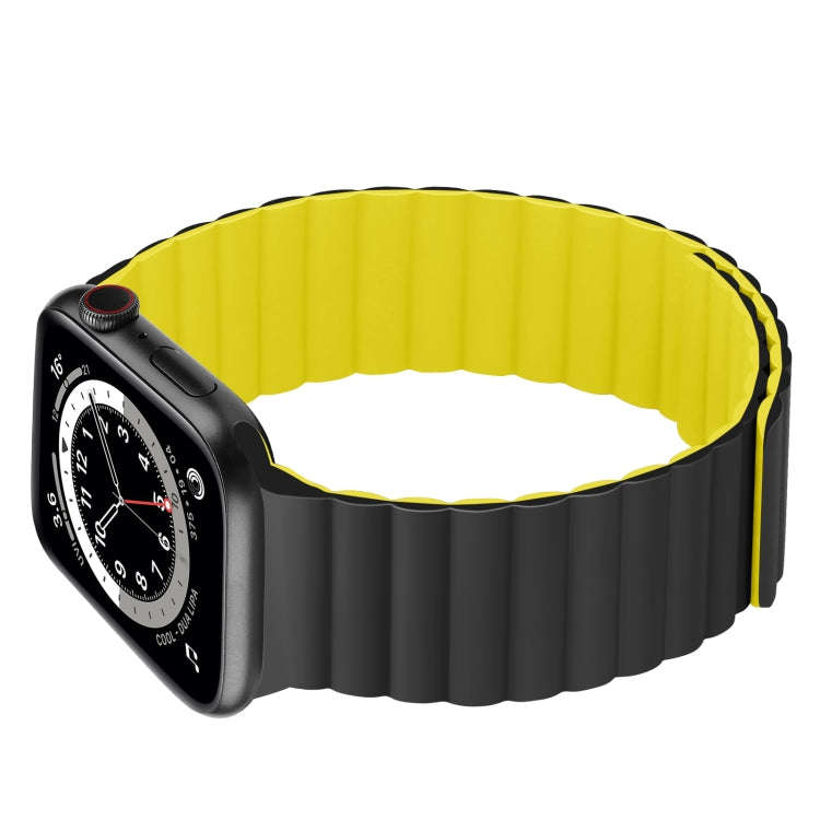 Silicone Magnetic Integrated Short Strap Watch Band For Apple Watch Series 8&7 45mm / SE 2&6&SE&5...