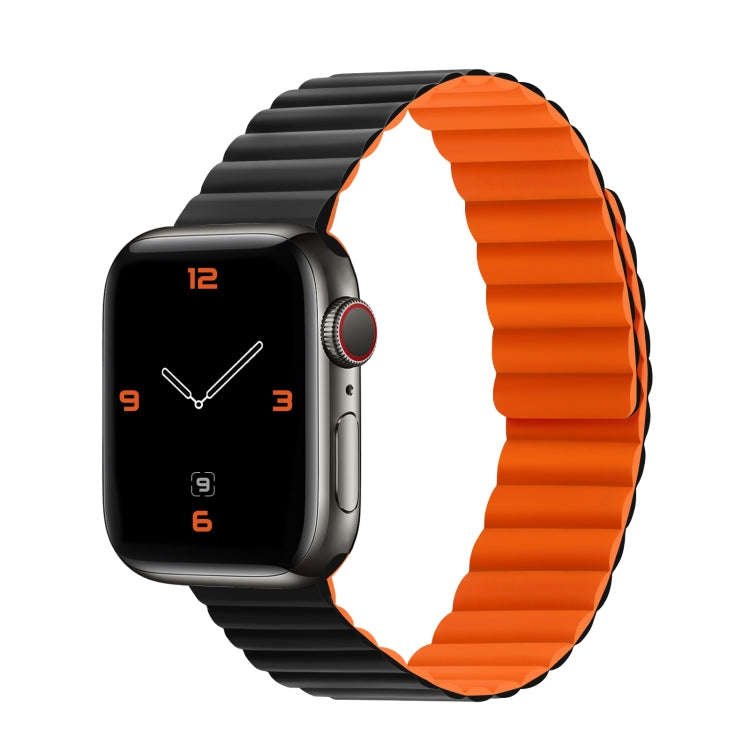Silicone Magnetic Integrated Long Strap Watch Band For Apple Watch Series 9&8&7 41mm / SE 3&SE 2&...