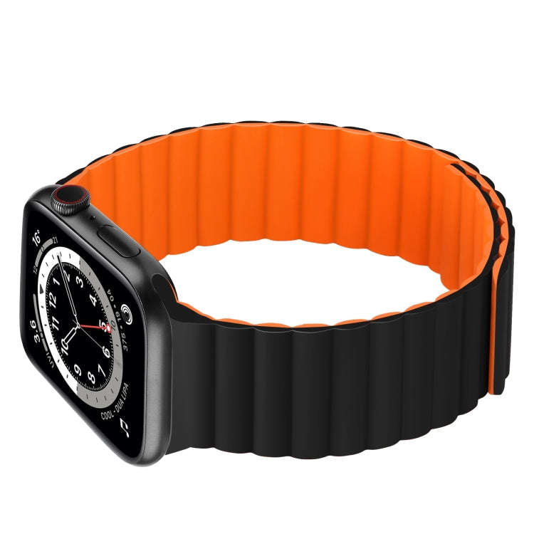 Silicone Magnetic Integrated Long Strap Watch Band For Apple Watch Series 9&8&7 41mm / SE 3&SE 2&...