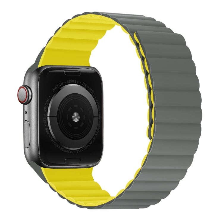 Silicone Magnetic Integrated Long Strap Watch Band For Apple Watch Series 9&8&7 41mm / SE 3&SE 2&...