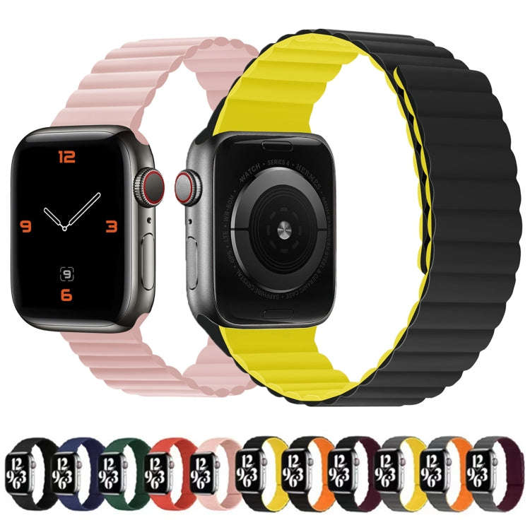 Silicone Magnetic Integrated Long Strap Watch Band For Apple Watch Series 9&8&7 41mm / SE 3&SE 2&...