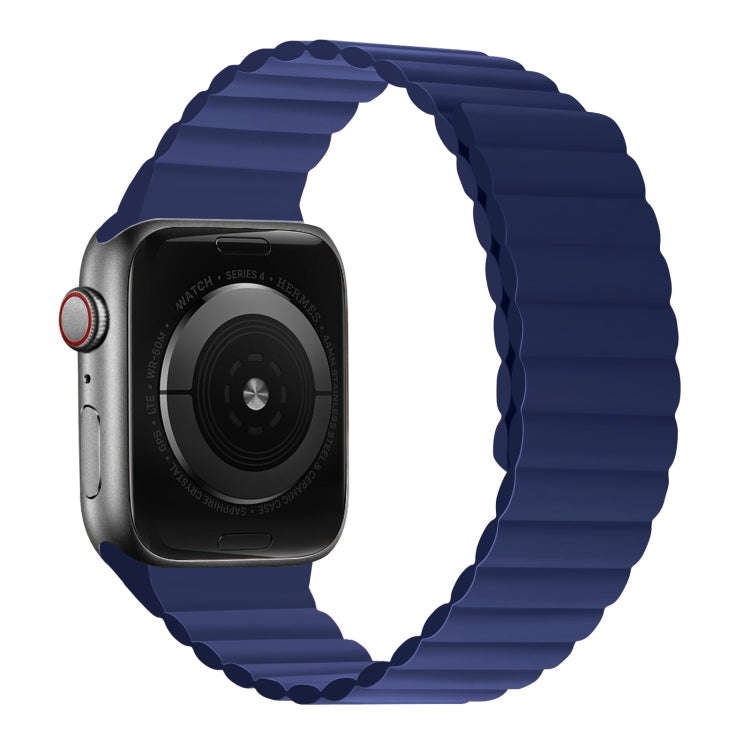 Silicone Magnetic Integrated Long Strap Watch Band For Apple Watch Series 8&7 45mm / SE 2&6&SE&5&...