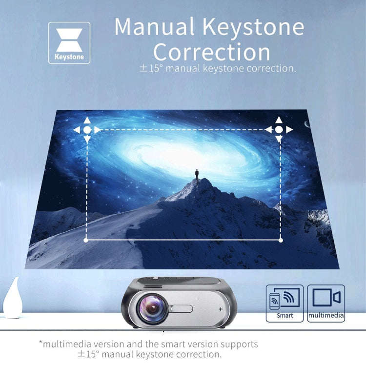 T7 1920x1080P 200 ANSI Portable Home Theater LED HD Digital Projector, Same Screen Version, UK Pl...