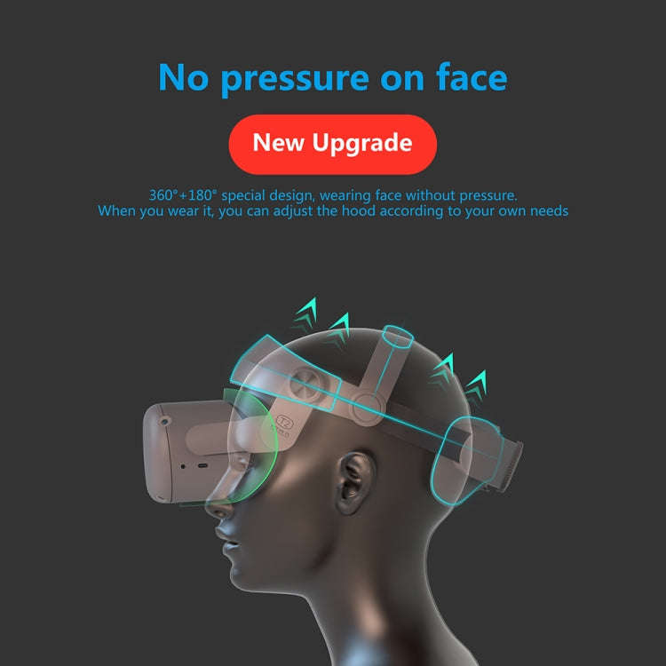 FIITVR T2 Adjustable VR Headset Hood Headband for Oculus Q2