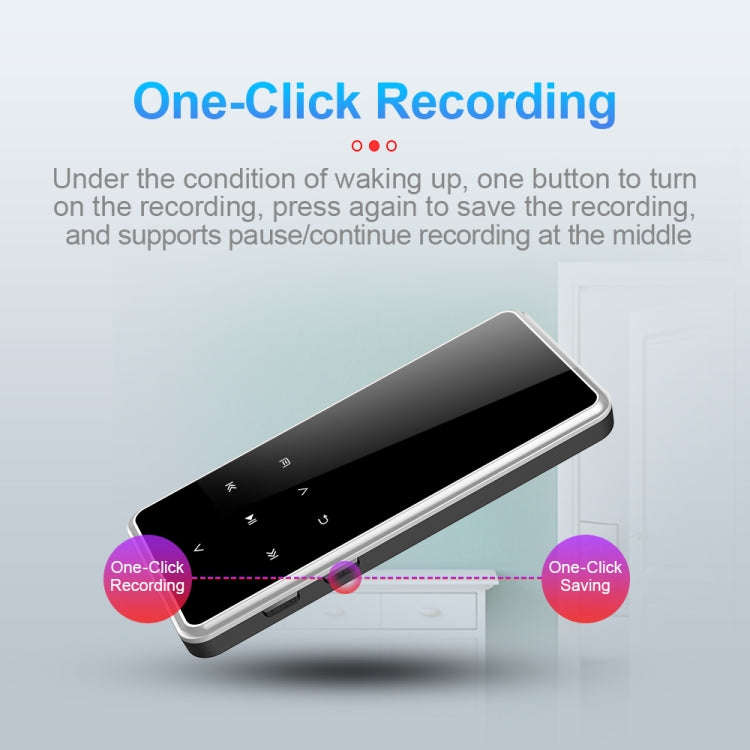 M12 Multifunctional Portable Bluetooth Player, Capacity:8GB(Silver)