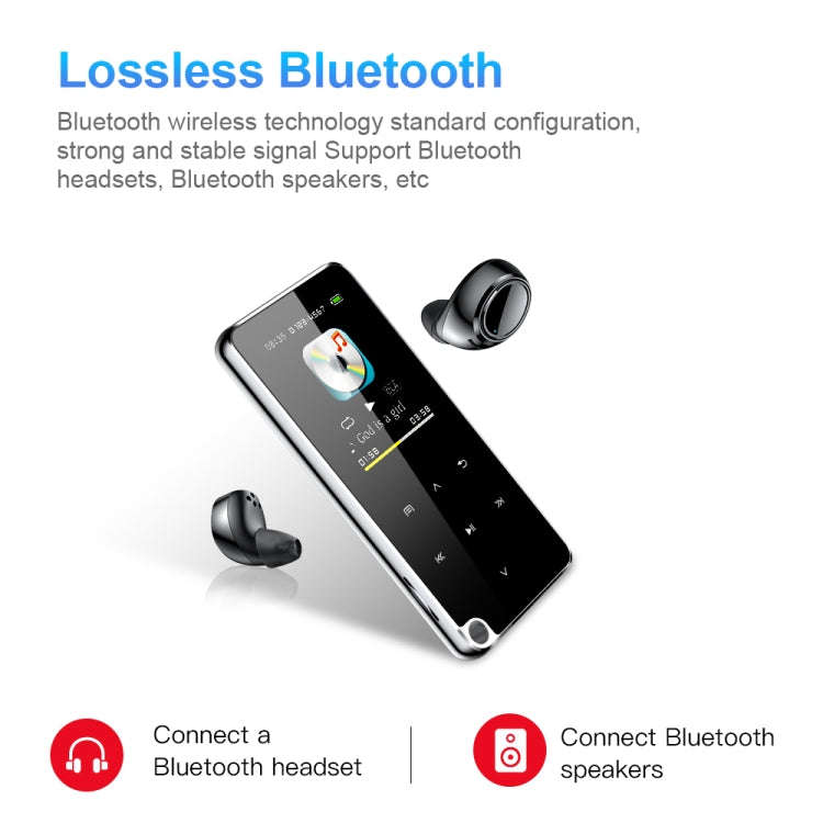M25 Multifunctional Portable Bluetooth MP3 Player, Capacity:64GB(Black)