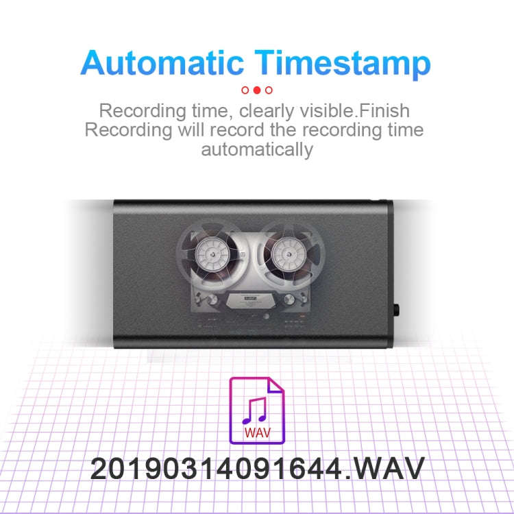Q1 Intelligent HD Noise Reduction Voice Control Recorder, Capacity:32GB(Black)