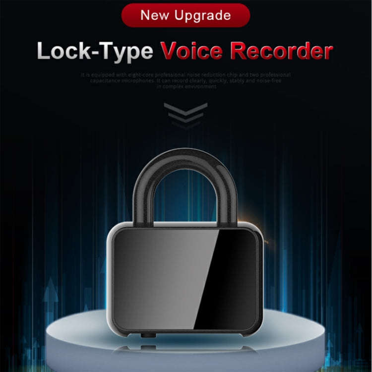 Q11 Intelligent HD Noise Reduction Lock Voice Recorder, Capacity:8GB(Black)