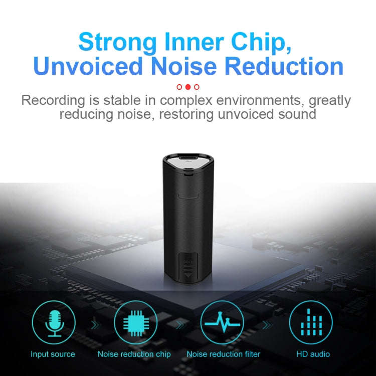 Q51 Intelligent HD Noise Reduction Remote Voice Control Recorder, Capacity:16GB(Black)