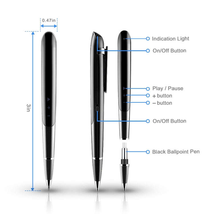 Q9 AI Intelligent High-definition Noise Reduction Conference Recording Pen Voice Control Recorder...