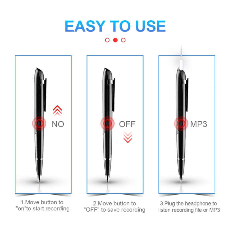 Q9 AI Intelligent High-definition Noise Reduction Conference Recording Pen Voice Control Recorder...