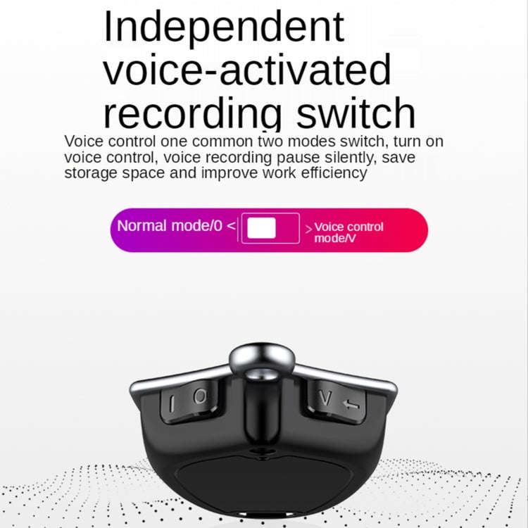 Q4 Cross Pattern AI Intelligent High-definition Noise Reduction Voice Control U Disk Recorder MP3...