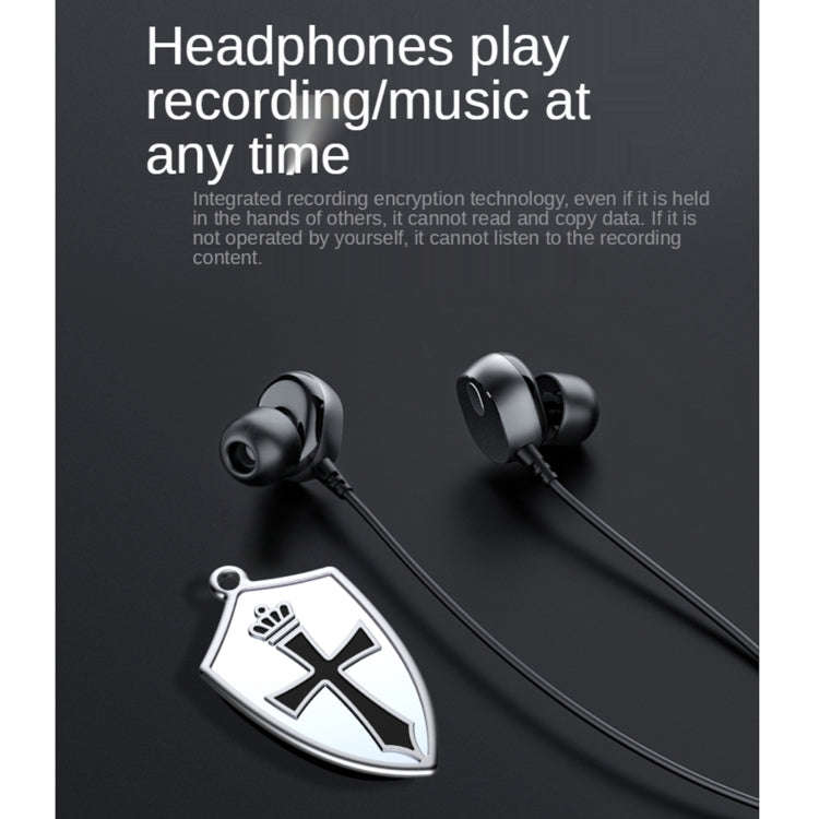 Q4 Cross Pattern AI Intelligent High-definition Noise Reduction Voice Control U Disk Recorder MP3...