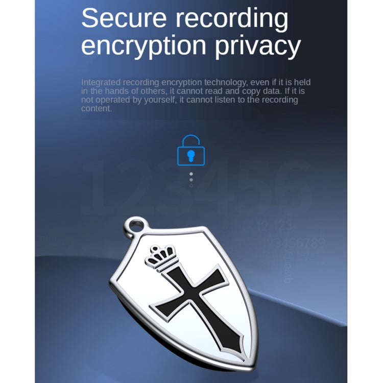 Q4 Cross Pattern AI Intelligent High-definition Noise Reduction Voice Control U Disk Recorder MP3...
