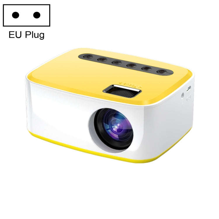 T20 320x240 400 Lumens Portable Home Theater LED HD Digital Projector, Same Screen Version, EU Pl...